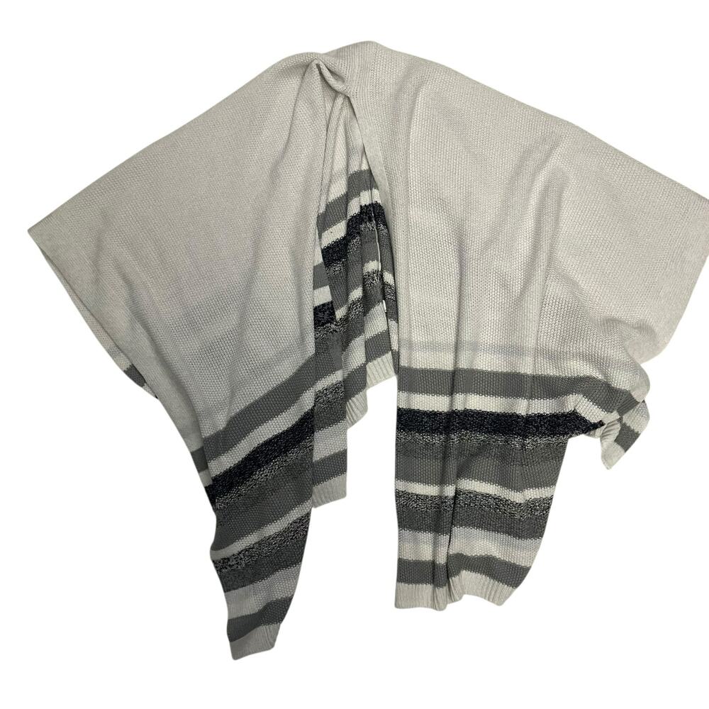 White House Black Market Women's Knit Poncho Wrap Shrug One Size
